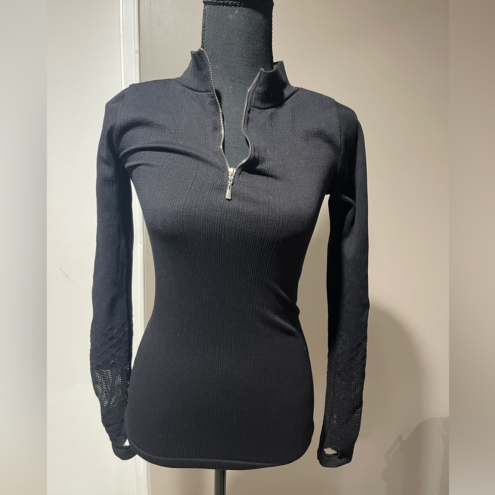 FP Movement by Free People Black Long Sleeve Top